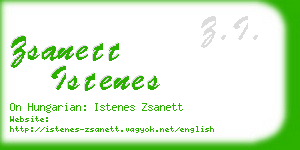 zsanett istenes business card